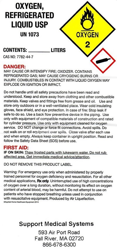 Support Medical Refrigerated Oxygen (Support Medical Refrigerated Oxygen)